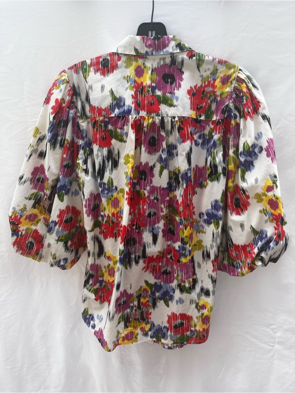 Anthropologie Maeve Balloon Sleeve Floral Button-Down Blouse Womens XS - Picture 4 of 5
